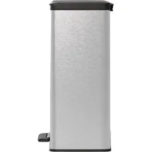 Curver Duo Tretmülleimer Deco 26L+26L Silbern - Silber