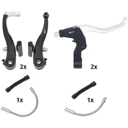 V-Brake ALHONGA "Alhonga", schwarz, Fahrradbremsen, B/H/L: 8,0cm x 4cm x 11,5cm 110, V-Brake Set, B:8,0cm H:4cm L:11,5cm