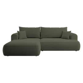 Selsey Ecksofa, Olivgrün, Textil, L-Form, Ottomane links, 260x165 cm, Wohnzimmer, Sofas & Couches, Wohnlandschaften, Ecksofas