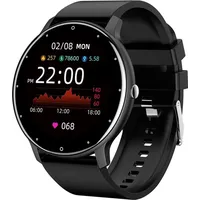 Smartwatch, Fitnessuhr, Fitness Armband, Uhr Sportuhr, IP67 Wasserdicht, für Damen und Herren Uhr mit Pulsmesser und Schlafmonitor, Sportuhr Schri... - Schwarz
