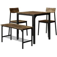 Vicco Esstisch-Set Fyrk, 70 x 70 cm 4 Teile