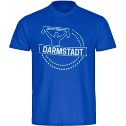 multifanshop Herren T-Shirt - Darmstadt - Meine Fankurve - Druck weiß - Männer