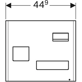 Geberit Magnettafel mit Stauboxen weiß