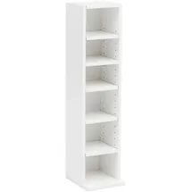 Wohnling Bücherregal WL5.336 21 x 91 cm Holz weiß