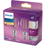 Philips LED-Lampe Classic Mini-ball 4.3W/827 40W P45 E14