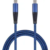 2Go USB-C auf USB-C 1 m Blau