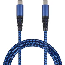 2Go USB-C auf USB-C 1 m Blau