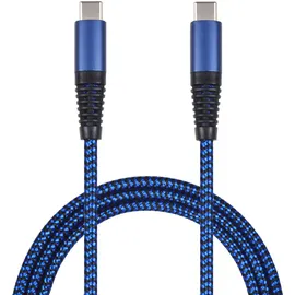 2Go USB-C auf USB-C 1 m Blau