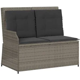 vidaXL Garten-Lounge-Set 5-tlg. grau