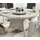 Destiny Drehteller Vintage Weiß Lazy Susann Drehtisch Polyrattan Glas für Luna Tisch - Ohne Tisch - - Weiß