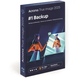 Acronis True Image 2025, 5 Geräte, Dauerlizenz, Download