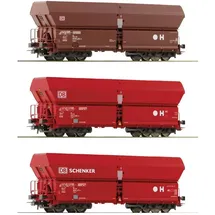 Roco 3-tlg. Set Selbstentladewagen 6600135 H0