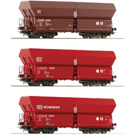 Roco 3-tlg. Set Selbstentladewagen 6600135 H0