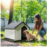 PawHut Hundehütte Outdoor grau 62 x 61 x 60 cm