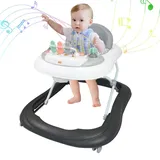 Lauflernhilfe Gehfrei Lauflernwagen Baby mit Melodie und Licht, Babywalker Lauflernhilfe mit 360° Schwenkräder, Lauflernwagen mit Bremse,
