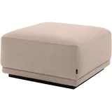 Musterring Hocker MUSTERRING, sand, B:80cm H:41cm T:80cm, 94% Polyester, 6% Nylon, Hocker, Hocker, mit Wellenunterfederung & HR-Kaltschaum, Holzrahmen in Schwarz