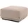 Musterring Hocker MUSTERRING, sand, B:80cm H:41cm T:80cm, 94% Polyester, 6% Nylon, Hocker, Hocker, mit Wellenunterfederung & HR-Kaltschaum, Holzrahmen in Schwarz