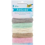 Folia Geschenkband Jute Mehrfarbig 20 m