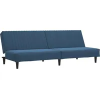 VidaXL vidaXL, Sofa - Bettsofa, Sorka 2-sitzer Blau Samt
