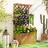 Outsunny Hochbeet Pflanzkasten mit Rankgitter 64 x 33 cm Holz