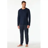 SCHIESSER Pyjama Fine Interlock Blau 56