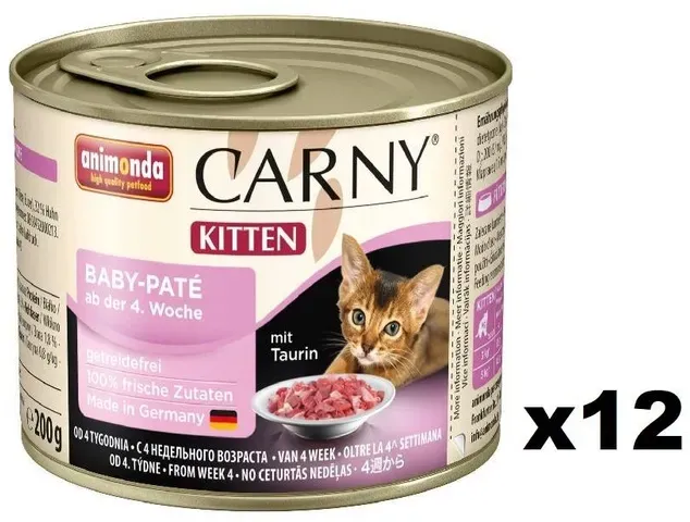 Animonda Cat Carny Kitten Baby Pate 12x200g (Rabatt für Stammkunden 3%)