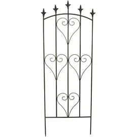 Hti-Living Rankgitter 3er Set 0,80 x 44 cm Schwarz