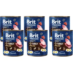 Brit Premium by Nature Pute mit Leber 6x800g