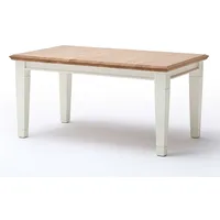 Casamia Esstisch Esstisch Küchen-Tisch Padua rechteckig 140/160/180 x 95 cm massiv weiß 160 cm x 78 cm x 95 cm