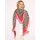 Zwillingsherz "Micha", Damen, pink, Baumwollmischung, Modetücher, Mode Tuch, Leomuster mit Herzen und Schrift, vielseitig tragbar