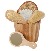 Croll & Denecke Wellness Geschenkset 6-teilig im hellen Sauna Holzbottich