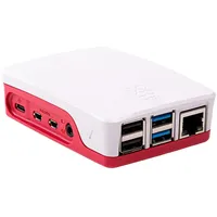 Raspberry offizielles Gehäuse für Raspberry Pi 4, rot/weiß