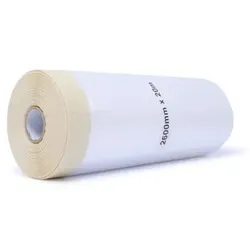 Maler-Abdeckfolie mit Kreppklebeband, 20 m x 2600 mm, gelblich