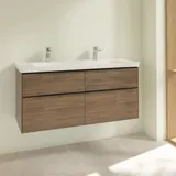 Villeroy & Boch Waschbeckenunterschrank 4 Auszüge 127,2 x 57,9 x 47,8 cm Arizona Oak/Volcano Black