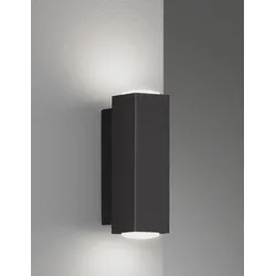 FISCHER & HONSEL LED Wandleuchte "Carlo", schwarz, H: 13,00cm, Lampen