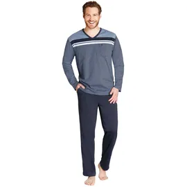 HAJO Schlafanzug gestreift Blau 5XL