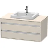 Duravit Waschtischunterschrank 2 Auszüge 100 x 49,6 x 55,1 cm Grau Matt