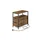 Möbel Kraft Beistelltisch Braun lackiert 35 x 61 x 35 cm