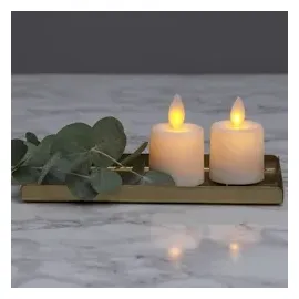 MARELIDA LED Kerzenset Mini 6 cm weiß 2 St.