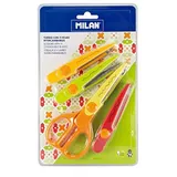 Milan BLISTER TIJERAS ZIG-ZAG 4 HOJAS INTERCAMBIABLES MILAN