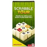 Mattel Games - Scrabble Tour, Gesellschaftsspiel und Buchstaben, französische Version, GCW08, Mehrfarbig