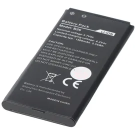 AccuCell Akku passend für Caterpillar CAT B26 Outdoor Handy, Li-Ion, 3,7 Volt 1500mAh