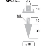 Monacor SPS-35/GO Lautsprecher-Spikes