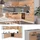 Vicco Winkelküche L-Form 227 x 287 cm Eiche/Weiß