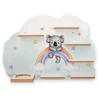Kreative Feder Sammel-Regal „Koala & Regenbogen“ Regal geeignet für Toniebox & Regenbogen)