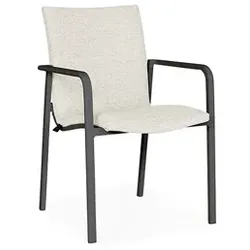 Suns Anzio Dining Stuhl Aluminium/Sunproof - Matt royal grey