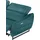 Egoitaliano 2,5-Sitzer EGOITALIANO "Dafne, elegantes Designsofa mit hohem Sitzkomfort", blau (teal), B:208cm H:97cm T:108cm, Sofas, mit elektrischer Relaxfunktion, Kopfteile manuell verstellbar