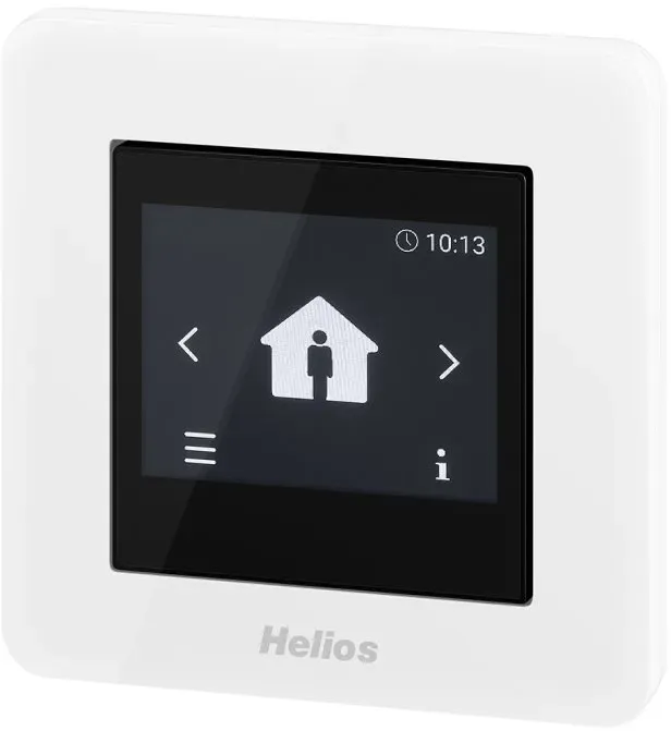 Helios Lüftungs-Bedienelement KWL-BE Touch wh ? 55x55 mm Schalterprogramm ? 6x a...
