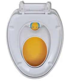 vidaXL Toilettensitz mit Absenkautomatik Weiß