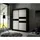 altdecor Kleiderschrank, Schwarz, Weiß, Holzwerkstoff, 120x215x67 cm, Schlafzimmer, Kleiderschränke